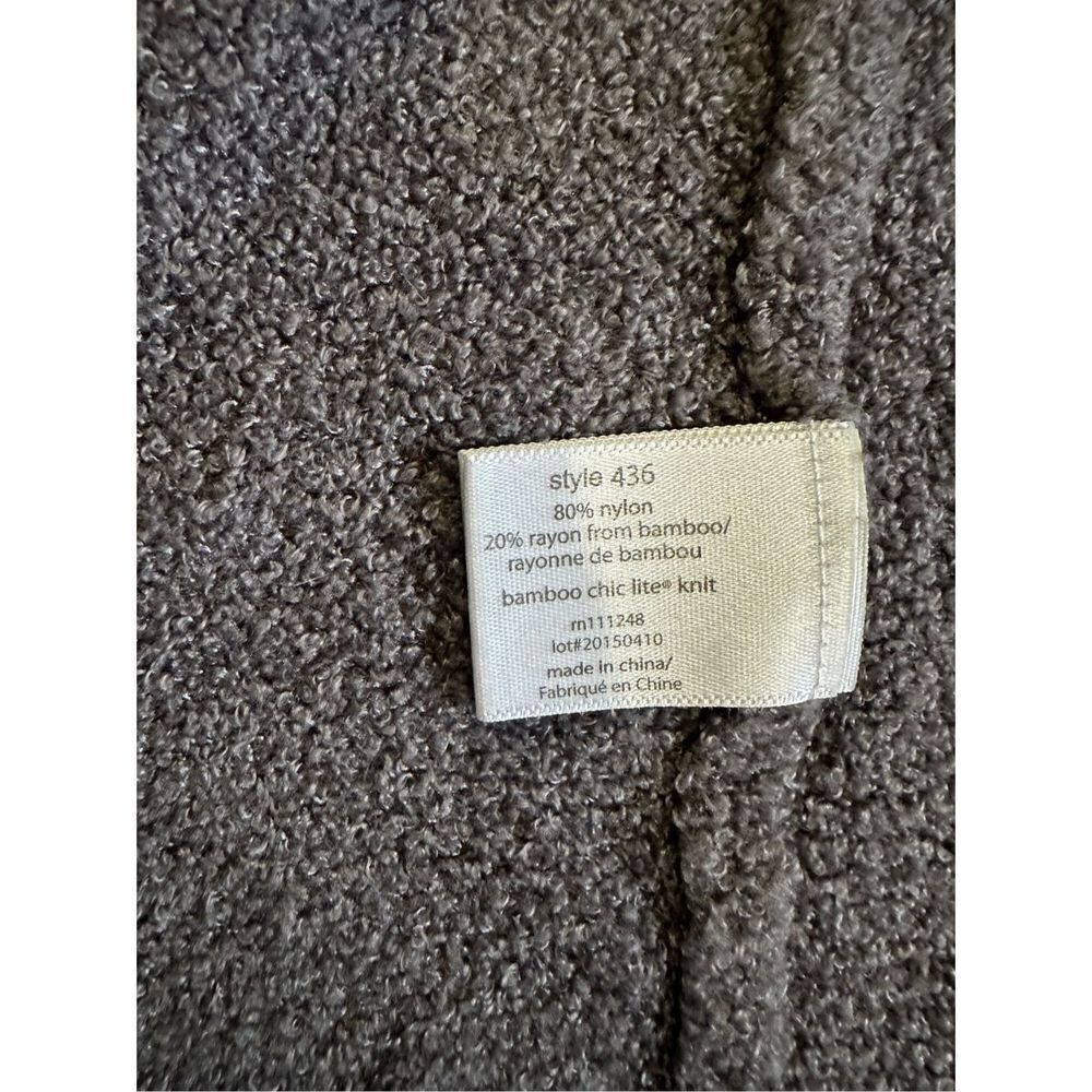 Barefoot Dreams Bamboo Chic Lite Knit cardigan 436 sz S/M Gray - Picture 8 of 8